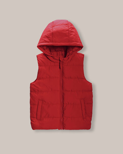 Chaleco Hoodie Rojo